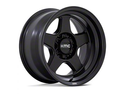 KMC Lobo Matte Black 6-Lug Wheel; 17x8.5; 18mm Offset (07-14 Yukon)