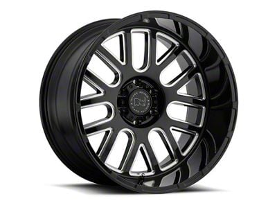 Black Rhino Pismo Gloss Black Milled 6-Lug Wheel; 20x9.5; -18mm Offset (21-24 Yukon)