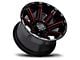 Black Rhino Rampage Gloss Black with Red Inner Lip 6-Lug Wheel; 20x12; -44mm Offset (21-24 Yukon)