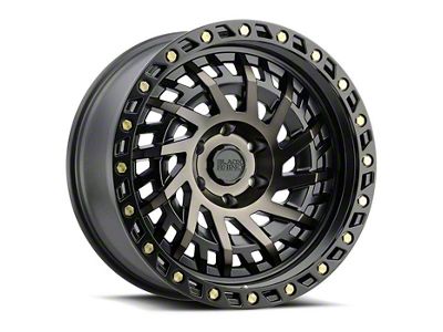 Black Rhino Shredder Matte Black with Machined Dark Tint 6-Lug Wheel; 17x9; 0mm Offset (21-24 Yukon)