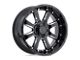 Black Rhino Sierra Gloss Black Milled 6-Lug Wheel; 22x10; -12mm Offset (21-24 Yukon)