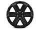 Black Rhino Wanaka Matte Black 6-Lug Wheel; 17x8.5; -18mm Offset (15-20 Yukon)