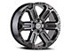 Black Rhino Wanaka Matte Gunmetal with Brushed Face and Gunmetal Tint 6-Lug Wheel; 18x9; 12mm Offset (21-24 Yukon)