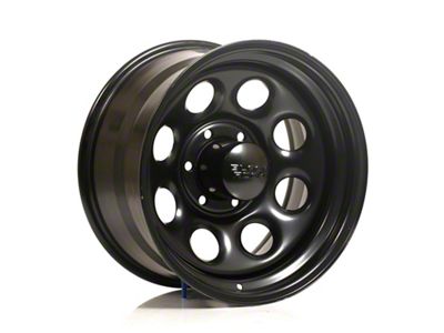 Black Rock Wheels Type 8 Matte Black 6-Lug Wheel; 17x9; -12mm Offset (07-13 Silverado 1500)