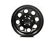 Black Rock Wheels Type 8 Matte Black 6-Lug Wheel; 17x8; 0mm Offset (99-06 Sierra 1500)