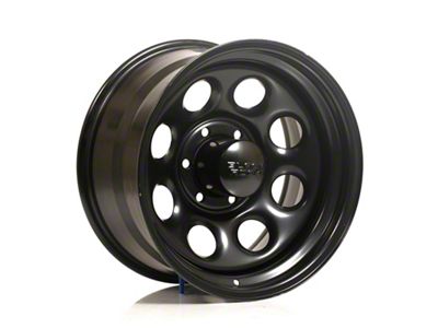 Black Rock Wheels Type 8 Matte Black 6-Lug Wheel; 17x9; -12mm Offset (99-06 Silverado 1500)