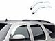 Tape-On Rain Guards; Front and Rear; Chrome (14-18 Silverado 1500 Crew Cab)