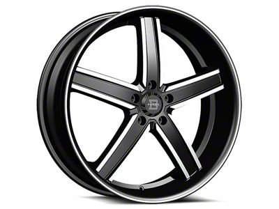 Blade Luxury BL-402 Pizarro Gloss Black and Machined 6-Lug Wheel; 24x9.5; 18mm Offset (23-25 Colorado)