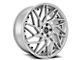 Blade Luxury RT-455 Venzo Silver and Machined 5-Lug Wheel; 24x9; 35mm Offset (87-90 Dakota)