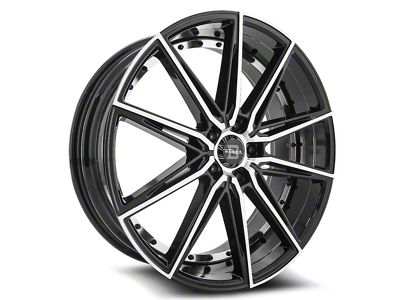 Blade Luxury RT-459 Barrett Gloss Black and Machined 5-Lug Wheel; 20x8.5; 35mm Offset (87-90 Dakota)