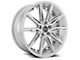 Blade Luxury RT-459 Barrett Silver and Machined 5-Lug Wheel; 20x8.5; 35mm Offset (87-90 Dakota)