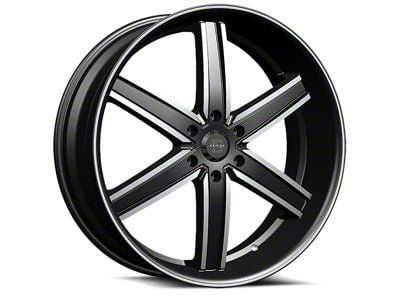 Blade Luxury BL-402 Pizarro Gloss Black and Machined 6-Lug Wheel; 24x9.5; 25mm Offset (04-08 F-150)