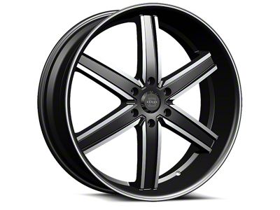 Blade Luxury BL-402 Pizarro Gloss Black and Machined 6-Lug Wheel; 24x9.5; 25mm Offset (15-20 F-150)