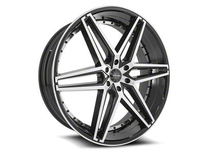 Blade Luxury RT-451 Bendetta Gloss Black and Machined 6-Lug Wheel; 26x9.5; 25mm Offset (04-08 F-150)