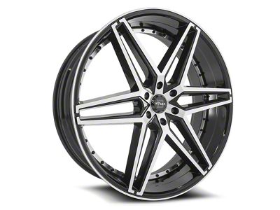 Blade Luxury RT-451 Bendetta Gloss Black and Machined 6-Lug Wheel; 26x9.5; 25mm Offset (15-20 F-150)