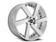 Blade Luxury RT-452 Maddox Silver and Machined 6-Lug Wheel; 26x9.5; 25mm Offset (19-25 RAM 1500)