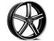 Blade Luxury BL-402 Pizarro Gloss Black and Machined 6-Lug Wheel; 24x9.5; 18mm Offset (07-13 Sierra 1500)