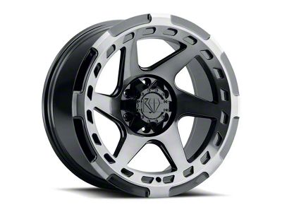 Blaque Diamond Wheels BD-O728 Gloss Black with Machine Face 5-Lug Wheel; 20x10; -18mm Offset (02-08 RAM 1500, Excluding Mega Cab)