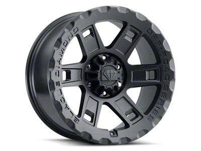 Blaque Diamond Wheels BD-O801 Matte Textured Black 5-Lug Wheel; 17x9; 1mm Offset (02-08 RAM 1500, Excluding Mega Cab)