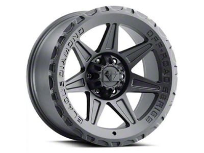 Blaque Diamond Wheels BD-O102 Matte Textured Black 6-Lug Wheel; 17x9; 1mm Offset (07-14 Tahoe)