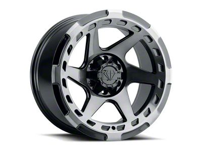 Blaque Diamond Wheels BD-O728 Gloss Black with Machine Face 6-Lug Wheel; 17x9; 1mm Offset (07-14 Tahoe)
