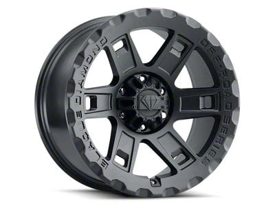 Blaque Diamond Wheels BD-O801 Matte Textured Black 6-Lug Wheel; 17x9; -12mm Offset (19-23 Ranger)