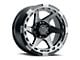 Blaque Diamond Wheels BD-O728 Gloss Black with Machine Face 6-Lug Wheel; 17x9; -12mm Offset (23-25 Canyon)