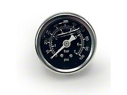 BluePrint Engines Liquid Filled Fuel Pressure Gauge; 0-100 PSI (Universal; Some Adaptation May Be Required)