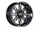 BMF Wheels Roulette Gloss Black Milled 8-Lug Wheel; 20x10; -25mm Offset (20-24 Sierra 2500 HD)