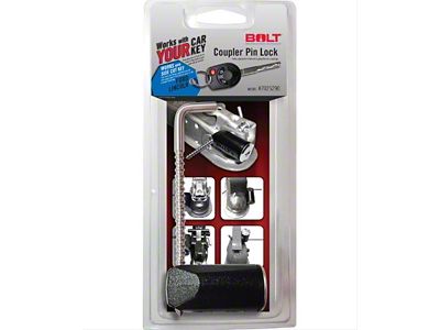 BOLT Lock Trailer Coupler Pin Lock for Side Cut Keys