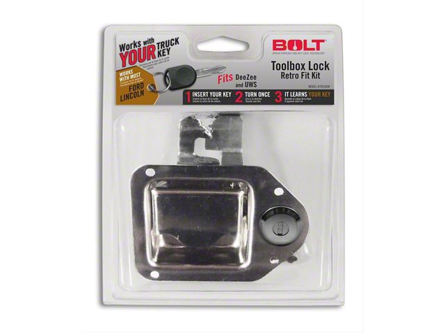 BOLT Lock Toolbox Latch Retro-Fit Kit for Double Cut Keys