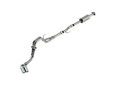 Borla S-Type Dual Exhaust System with Chrome Tips; Same Side Exit (21-24 2.7L EcoBoost F-150)