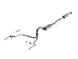 Borla Touring Dual Exhaust System with Chrome Tips; Rear Exit (21-25 2.7L EcoBoost F-150)