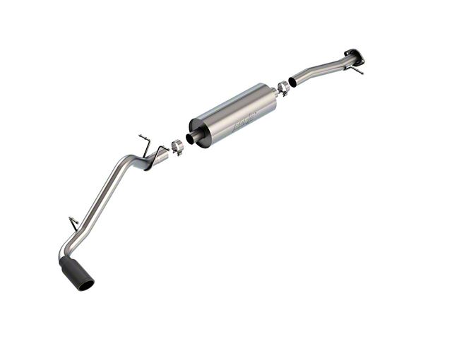 Borla S-Type Single Exhaust System with Black Chrome Tip; Side Exit (15-22 3.6L Canyon)