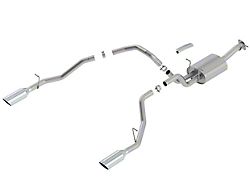 Borla Touring Dual Exhaust System with Chrome Tips; Rear Exit (19-24 5.7L RAM 1500)