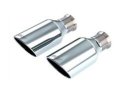 Borla Angled Cut Rolled End Round Exhaust Tip; 5-Inch; Black (21-24 RAM 1500 TRX)