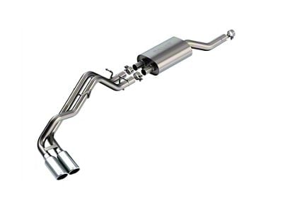 Borla S-Type Dual Exhaust System with Chrome Tips; Same Side Exit (24-25 Ranger, Excluding Raptor)