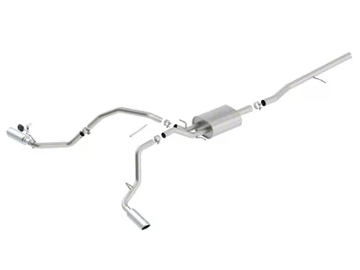 Borla S-Type Dual Exhaust System with Chrome Tips; Side Exit (14-18 5.3L Sierra 1500)