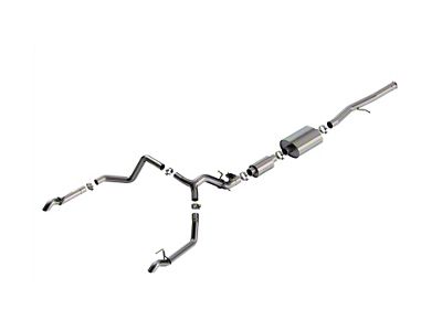 Borla S-Type Dual Exhaust System; Turn Down (24-25 Sierra 1500 AT4X)