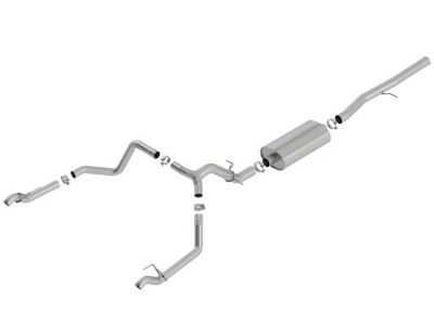 Borla Touring Dual Exhaust System; Rear Exit (19-23 6.2L Sierra 1500 w/ Factory Dual Exhaust, Excluding AT4X)