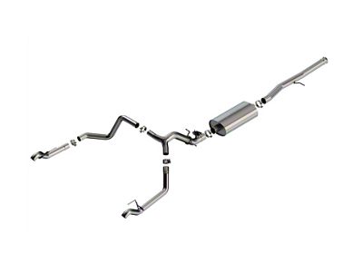 Borla Touring Dual Exhaust System; Rear Exit (24-25 6.2L Sierra 1500 w/ Factory Dual Exhaust, Excluding AT4X)