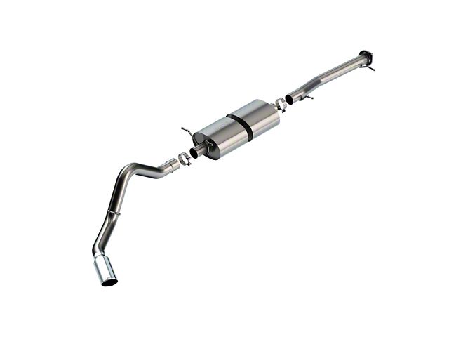 Borla S-Type Single Exhaust System with Chrome Tip; Side Exit (20-24 6.6L Gas Sierra 2500 HD)