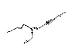 Borla ATAK Dual Exhaust System with Turn Down Pipes; Rear Exit (22-23 Silverado 1500 ZR2)