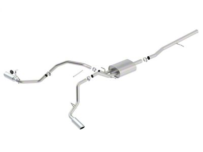 Borla S-Type Dual Exhaust System with Chrome Tips; Side Exit (14-18 5.3L Silverado 1500)