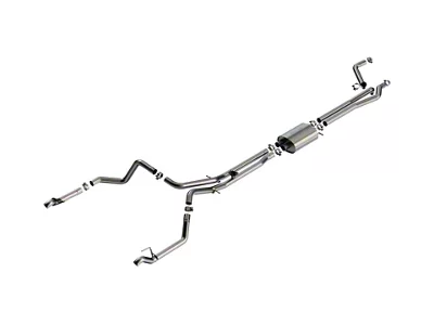 Borla S-Type Dual Exhaust System; Rear Exit (24-25 6.2L Silverado 1500 w/ Factory Dual Exhaust, Excluding ZR2)