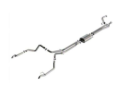 Borla S-Type True Dual Exhaust System with Turn Down Pipes; Rear Exit (22-24 Silverado 1500 ZR2)