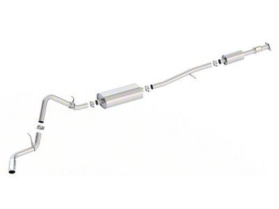 Borla S-Type Single Exhaust System with Chrome Tip; Side Exit (19-24 2.7L Silverado 1500)