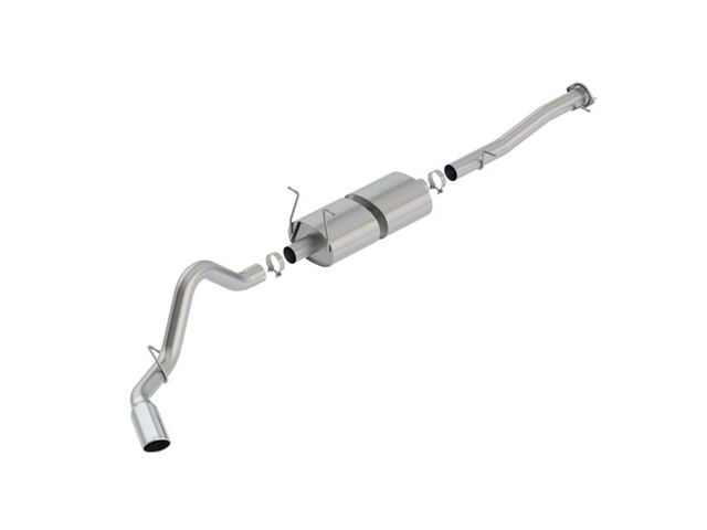 Borla S-Type Single Exhaust System with Chrome Tip; Side Exit (15-19 6.0L Silverado 2500 HD)