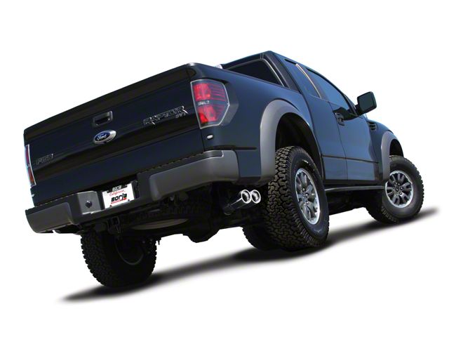 Borla S-Type Dual Exhaust System with Polished Tips; Same Side Exit (10-14 6.2L F-150 Raptor)