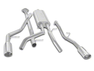 Borla Touring Dual Exhaust System with Polished Tips; Rear Exit (07-13 4.8L Sierra 1500)